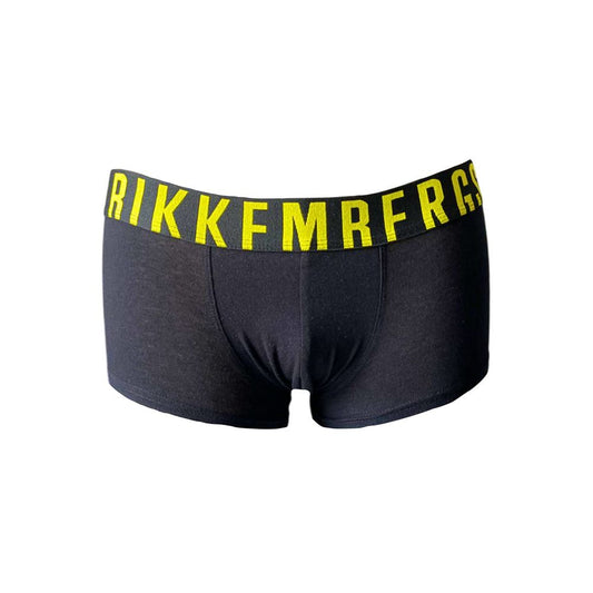 Black Cotton Men's Boxer