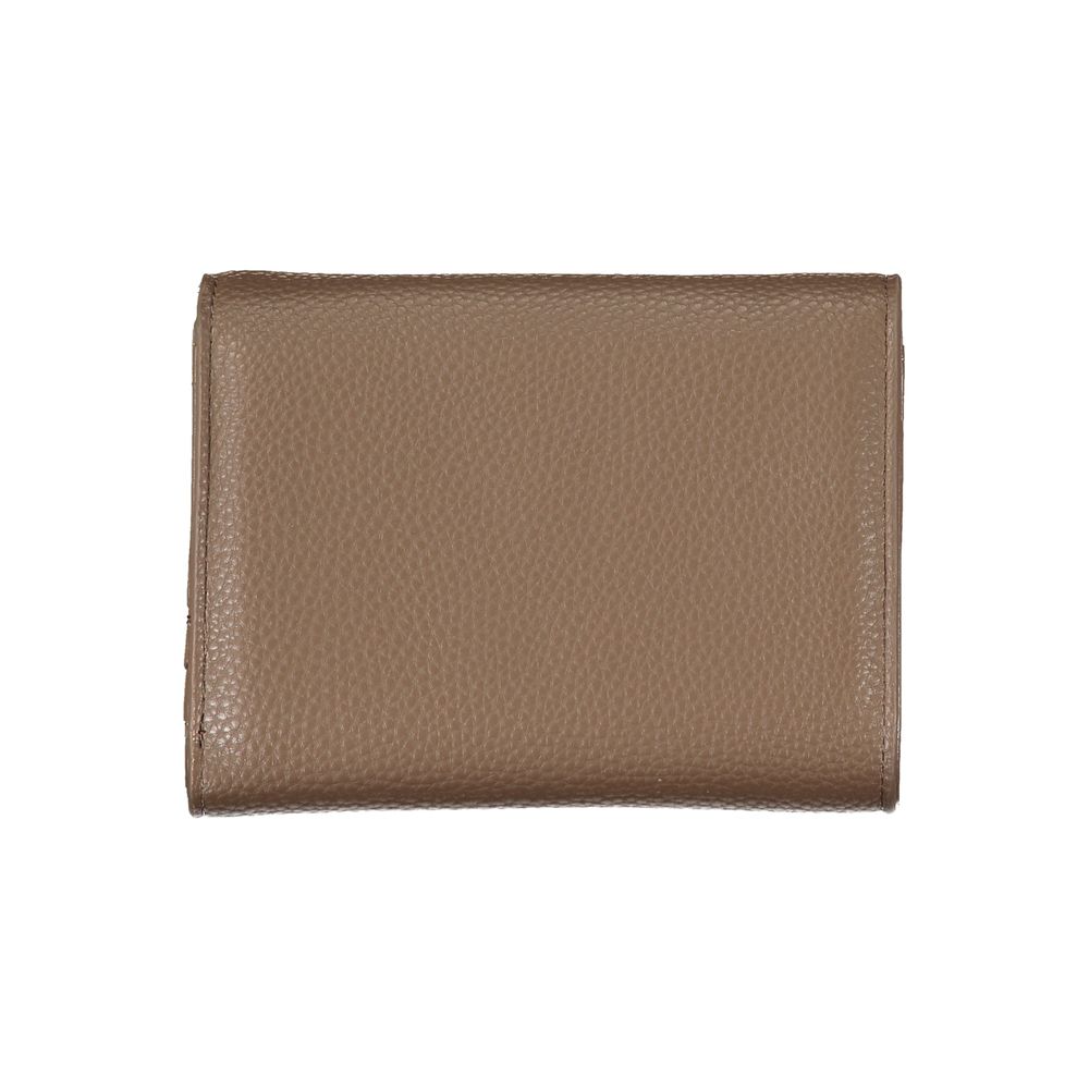 Brown Polyethylene Women Wallet