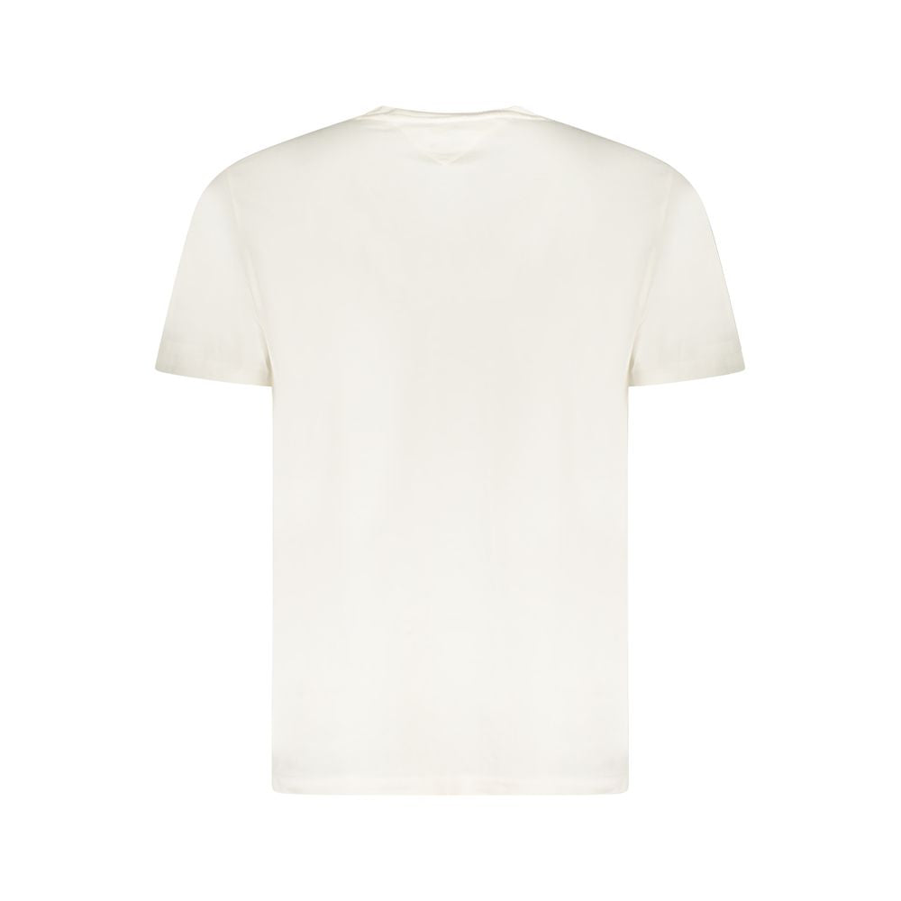 White Cotton Men T-Shirt