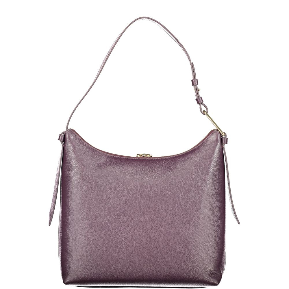 Purple Leather Women Handbag