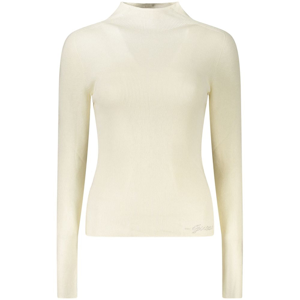 White Wool Women Sweater