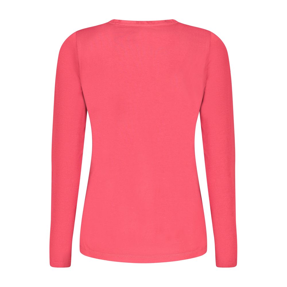 Red Cotton Women T-Shirt