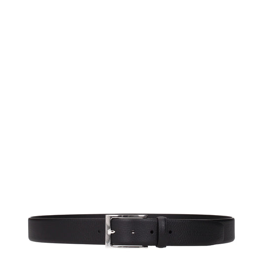 Black Leather Regular Belt