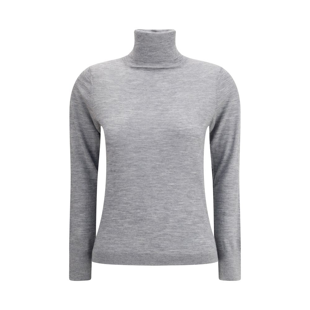 Gray Cashmere Turtleneck