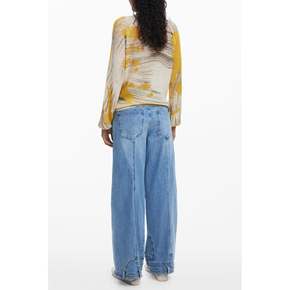 Yellow Wool Women Sweater