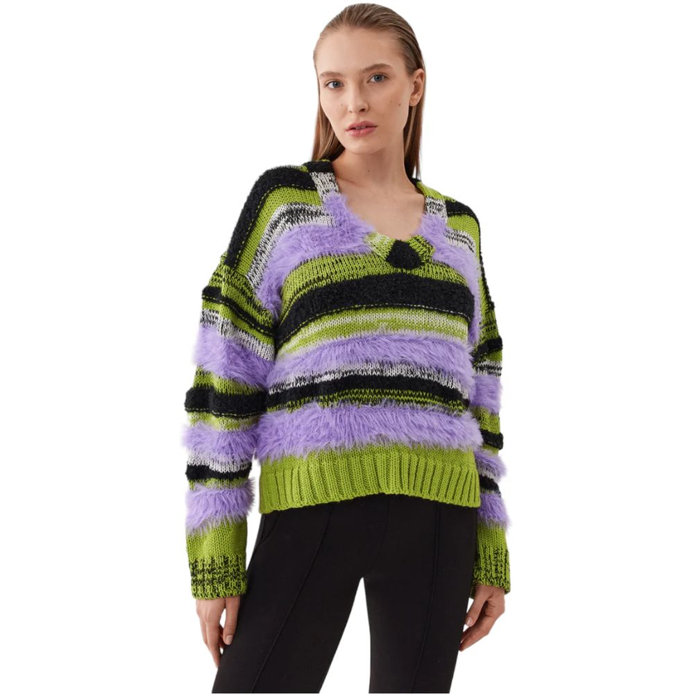 Purple Marabou Sweater