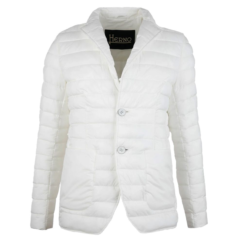 White Polyamide Men Jacket