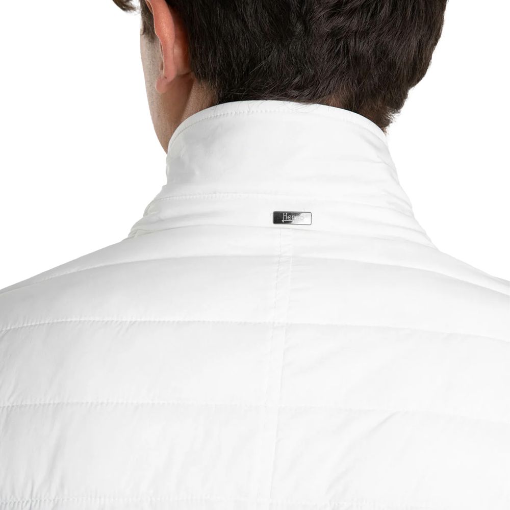 White Polyamide Men Jacket