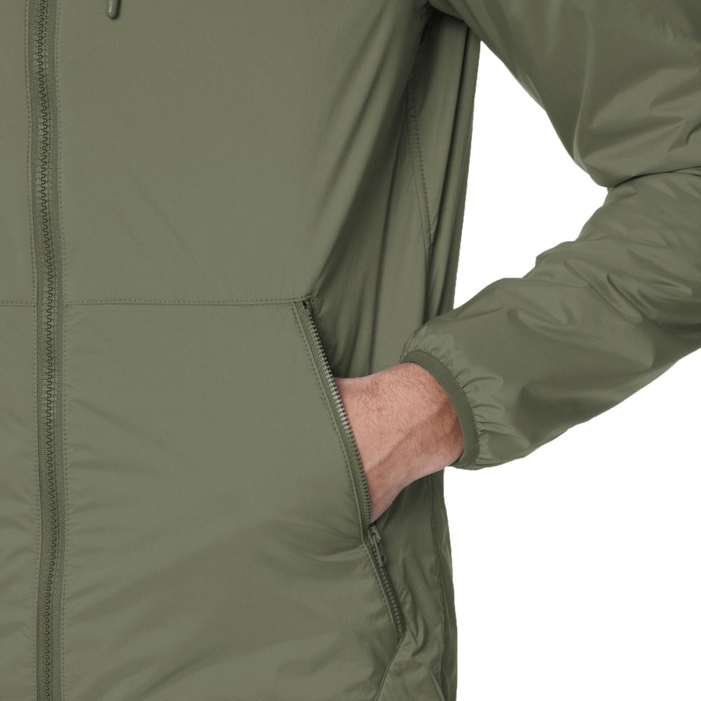 Green Polyamide Men Jacket