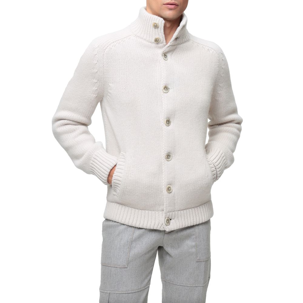 White Wool Men's Jacket