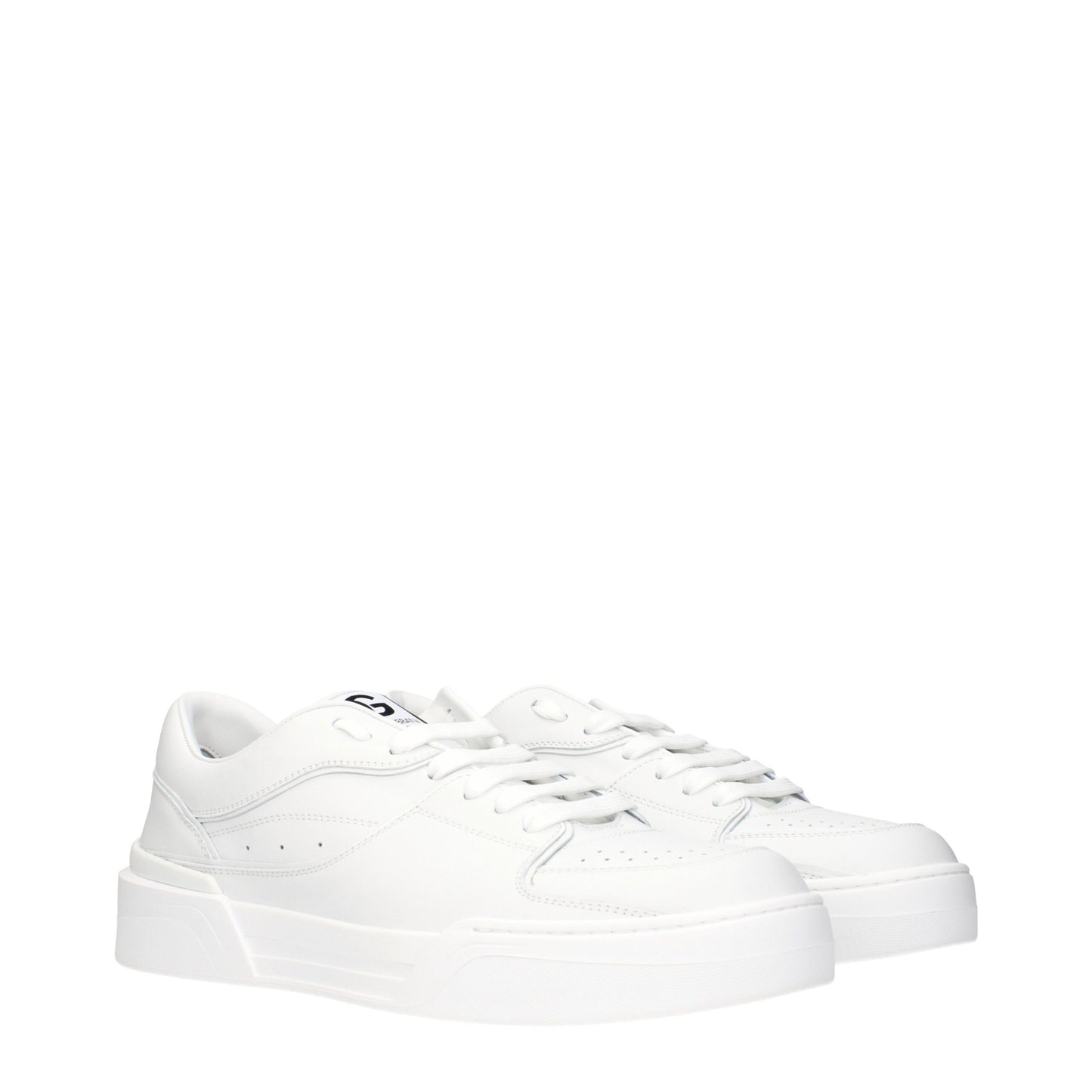 White Leather Low Tops