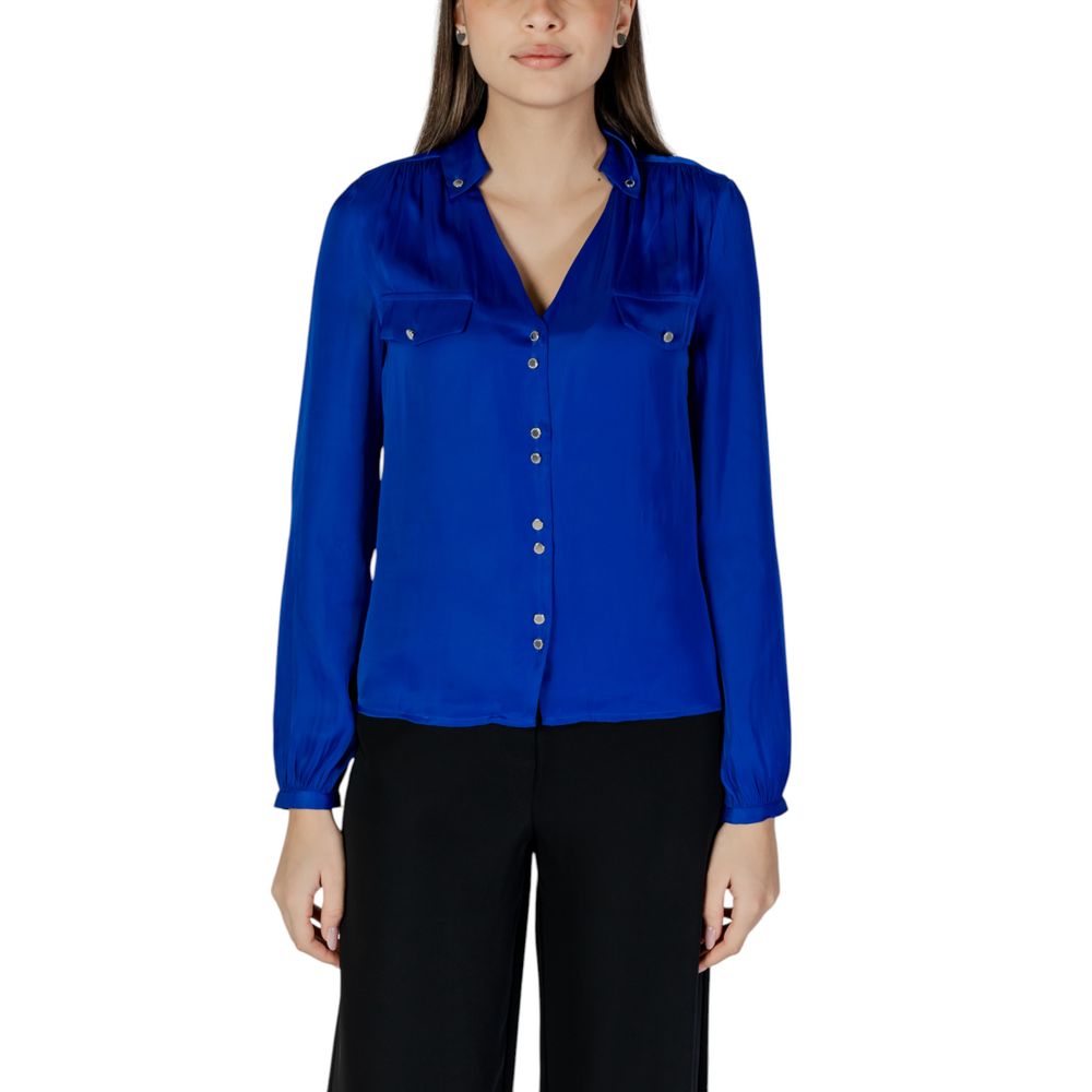 Blue Recycled Polyester Blouse