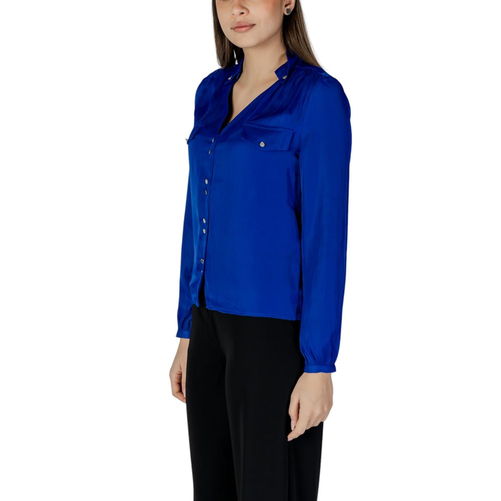 Blue Recycled Polyester Blouse