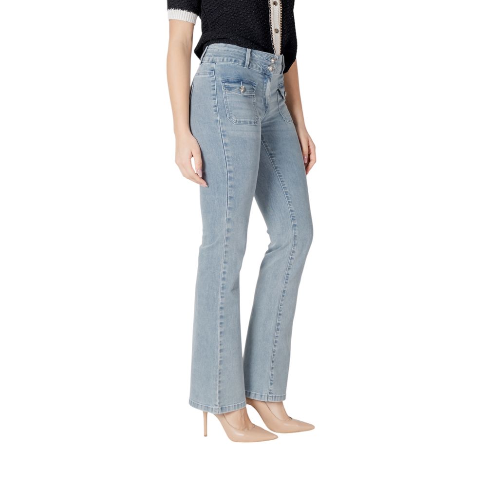 Blue Cotton Slim Fit Jean