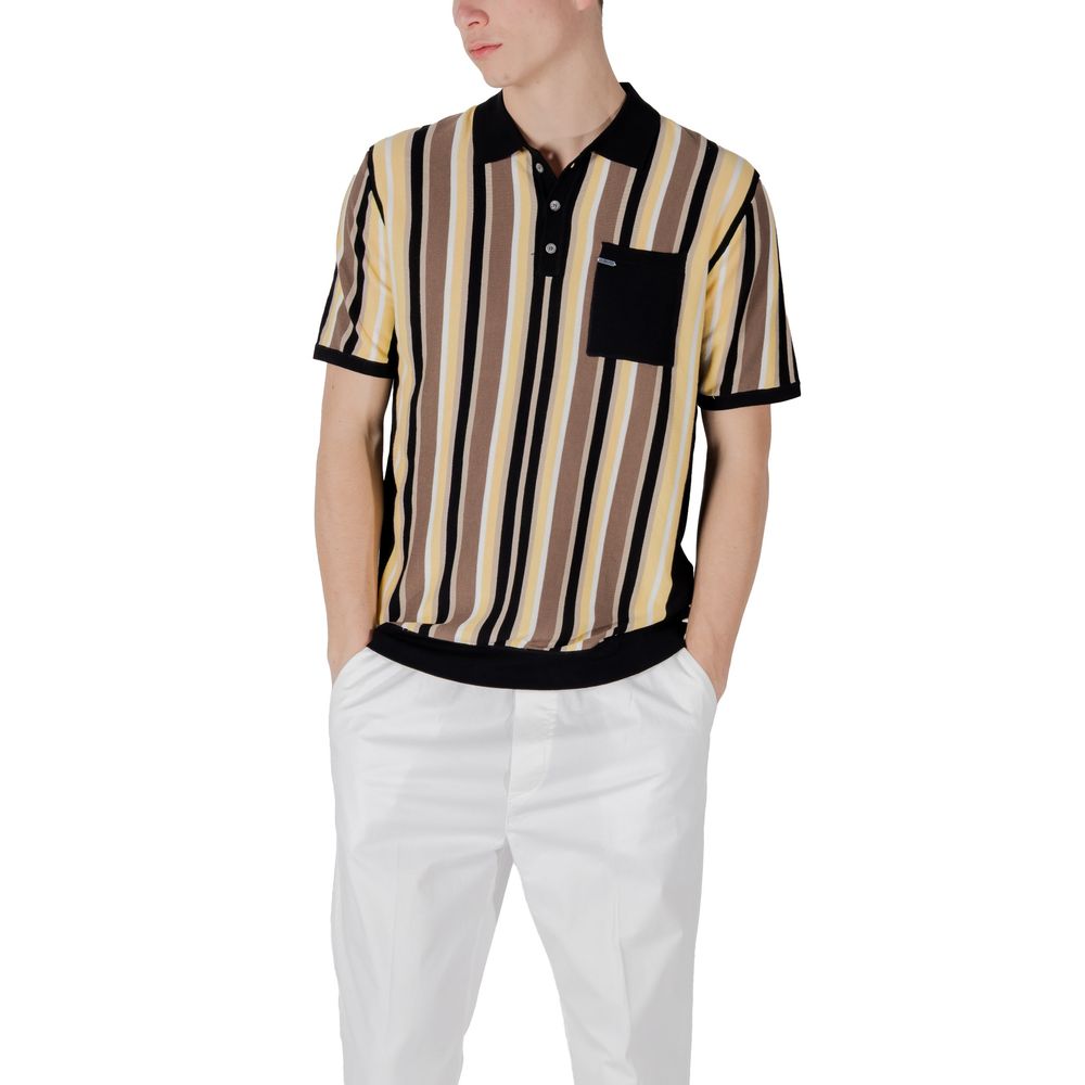 Black Viscose Polo Shirt