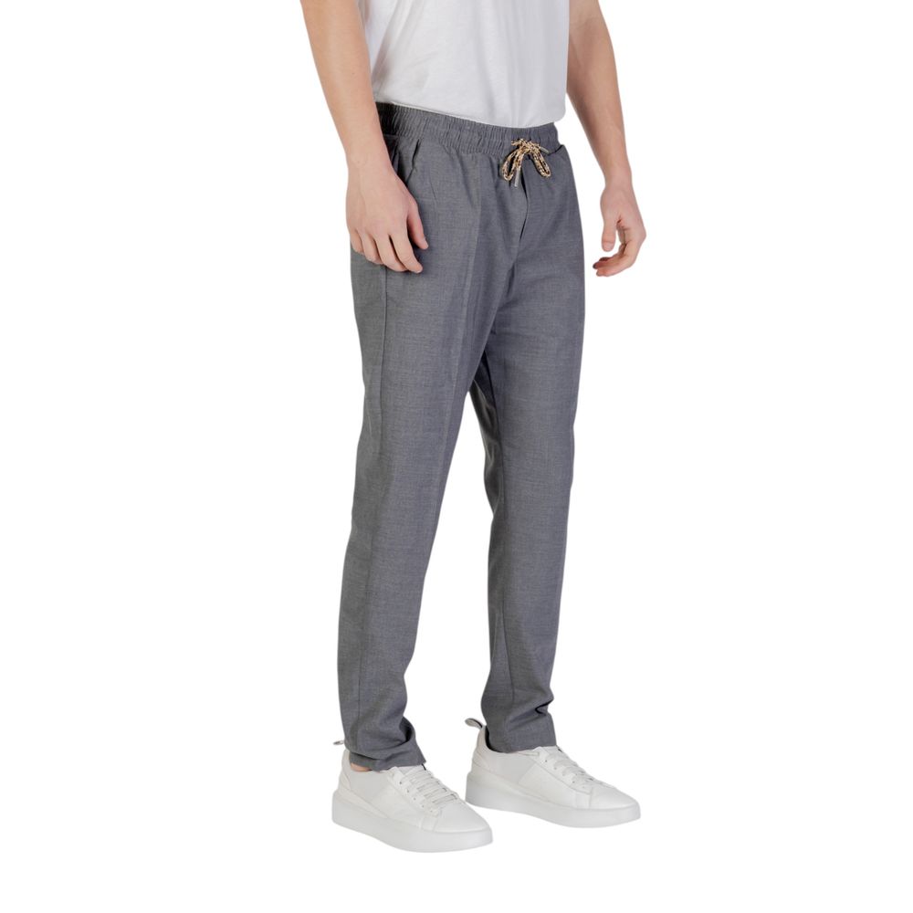 Gray Polyester Pant