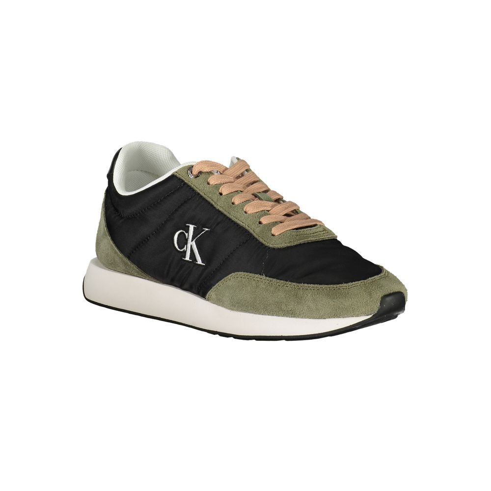 Black Leather Women Sneaker