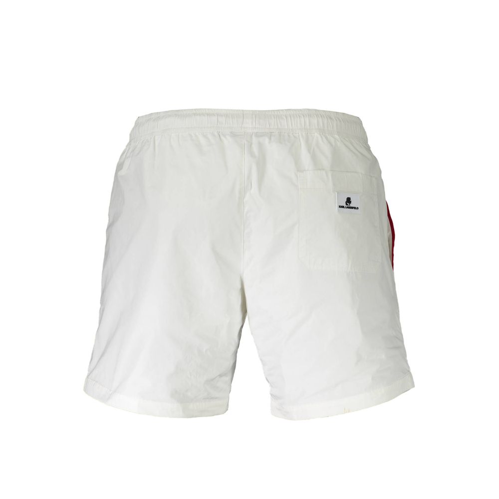 White Polyester Swimwear