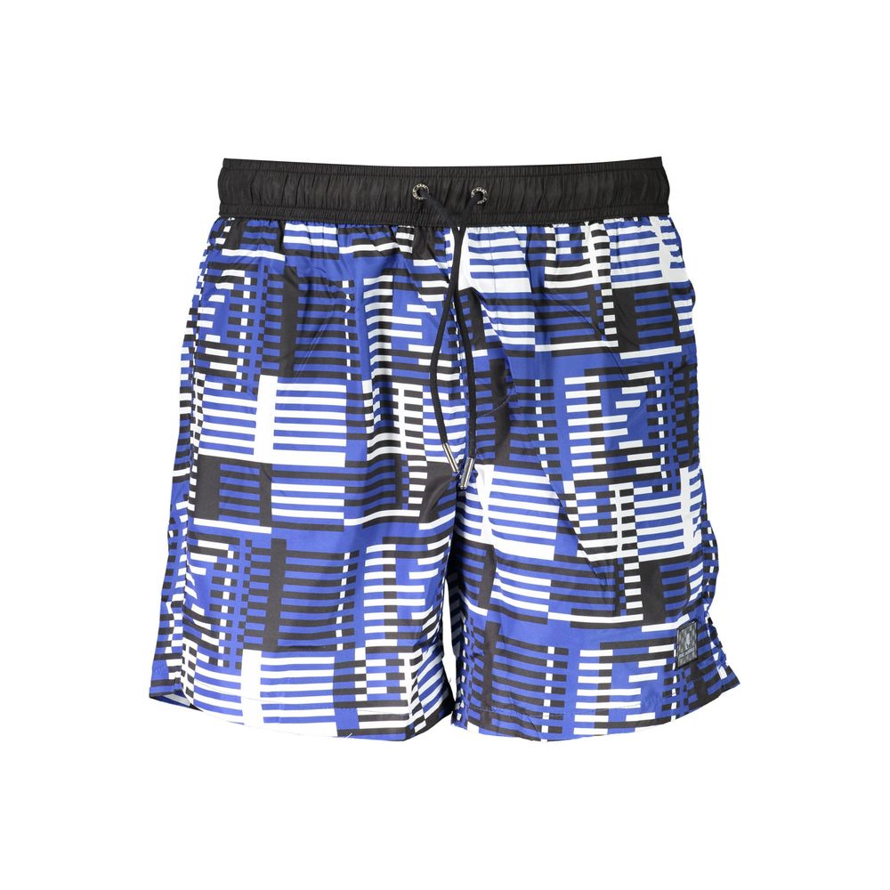 Blue Polyester Swimwear