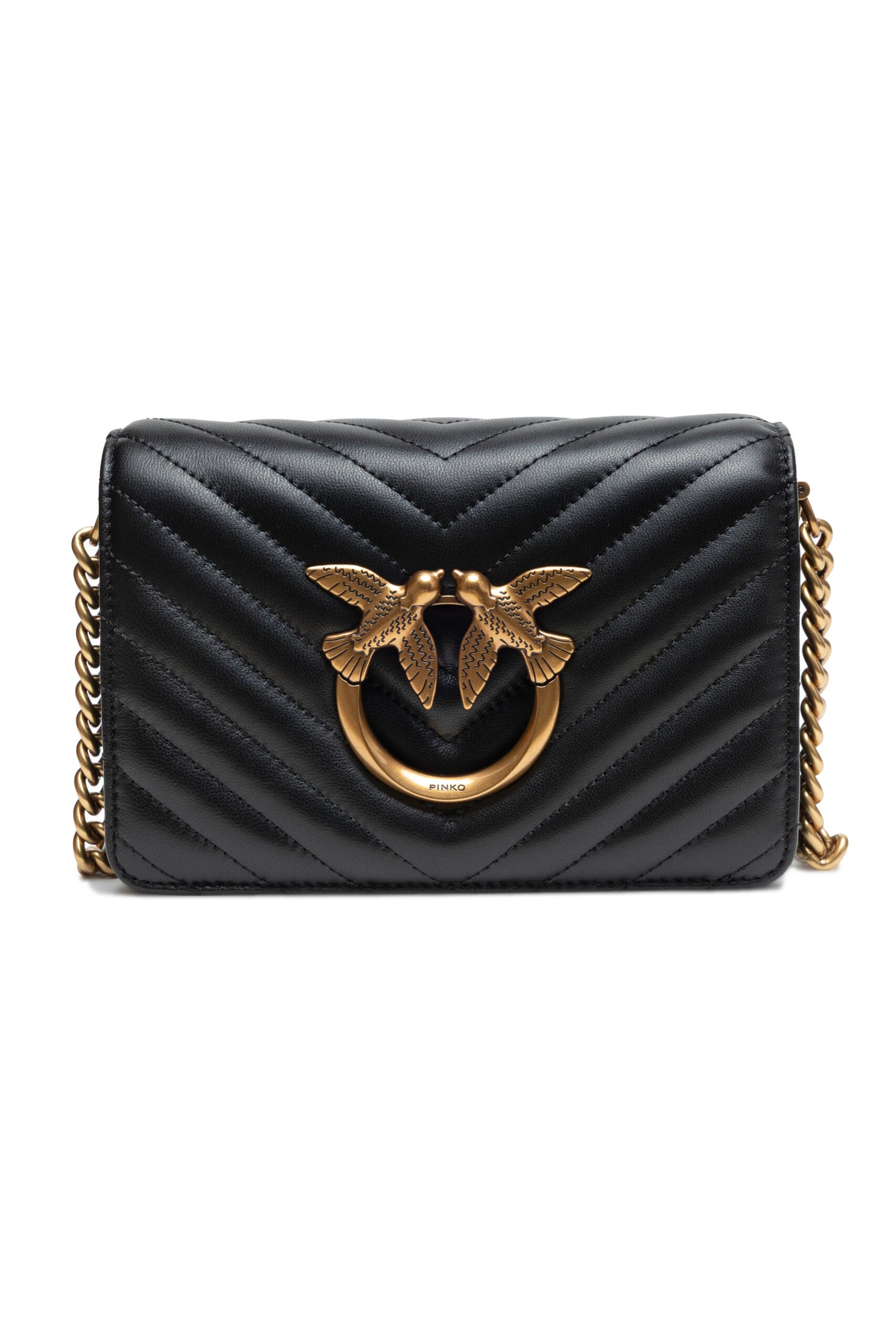 Black Love Click Mini Sheep nappa Chevron