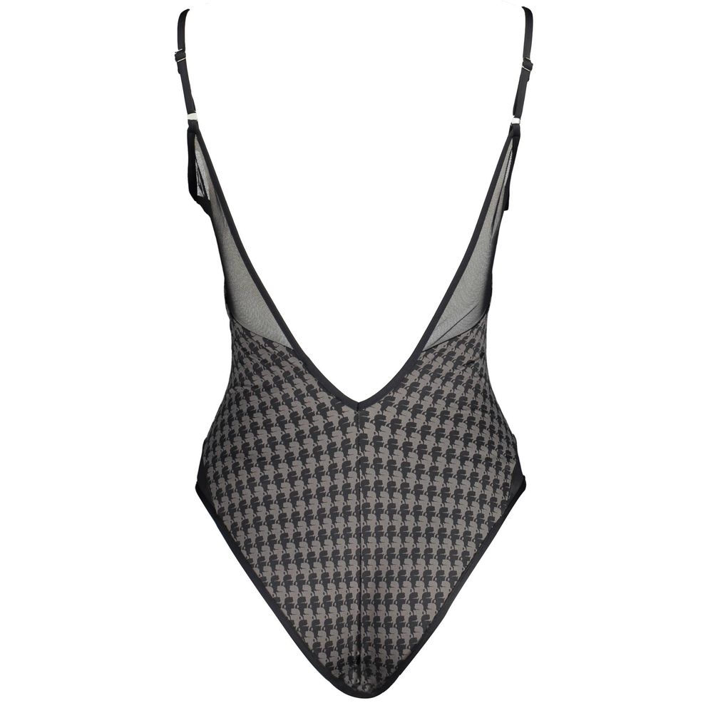 Black Elastane Swimwear