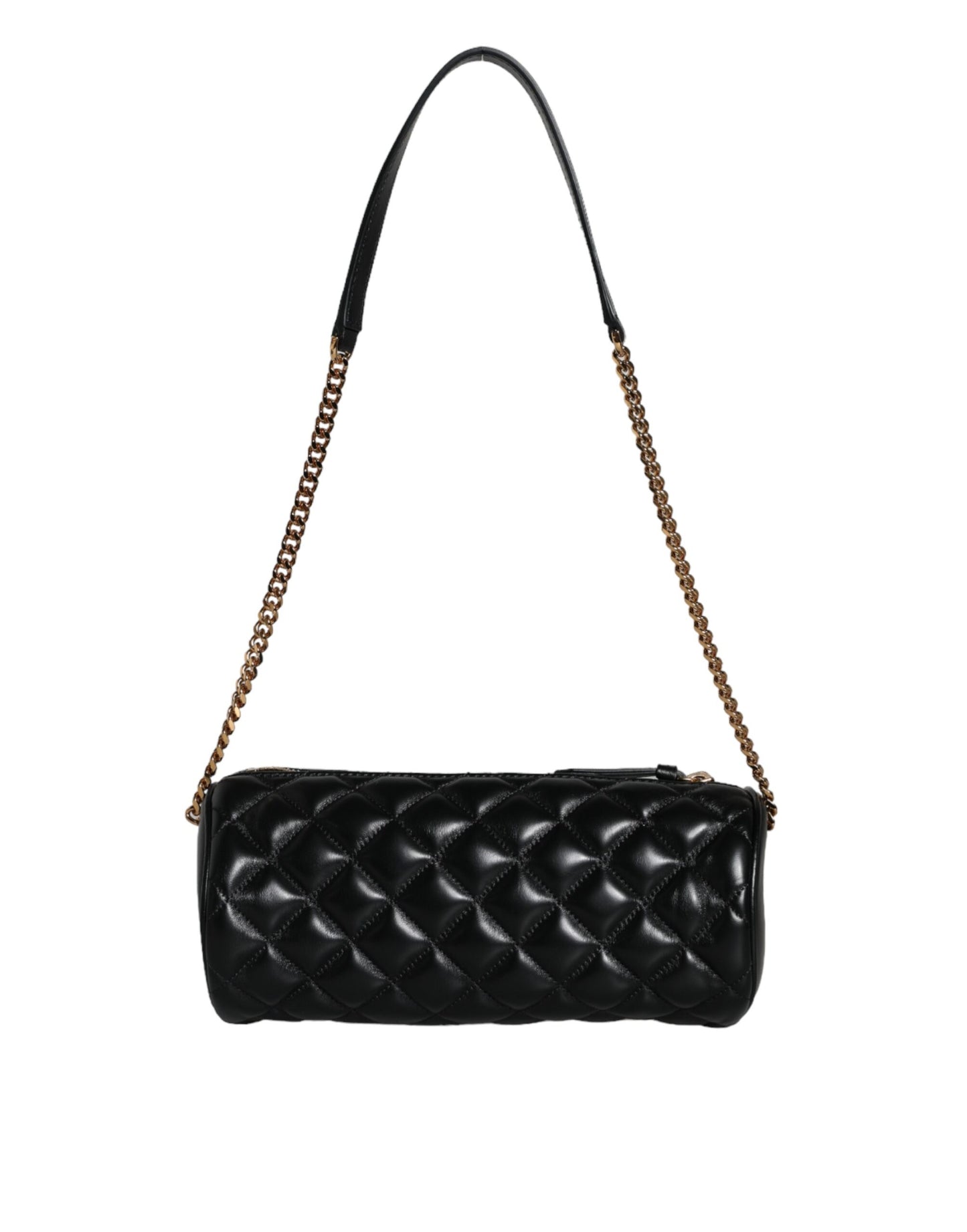 Black Mini Quilted Lambskin Leather Crossbody Sling Borse Bag