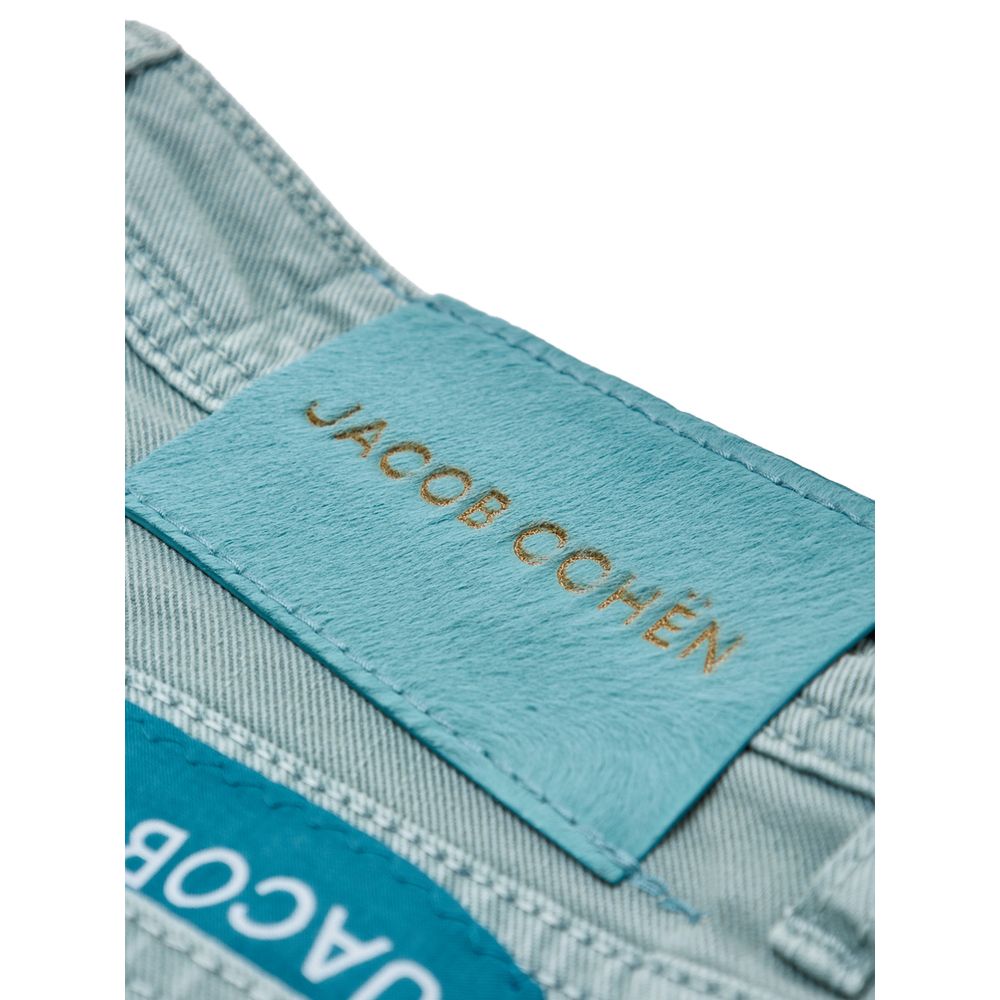 Green Cotton Skinny Jeans