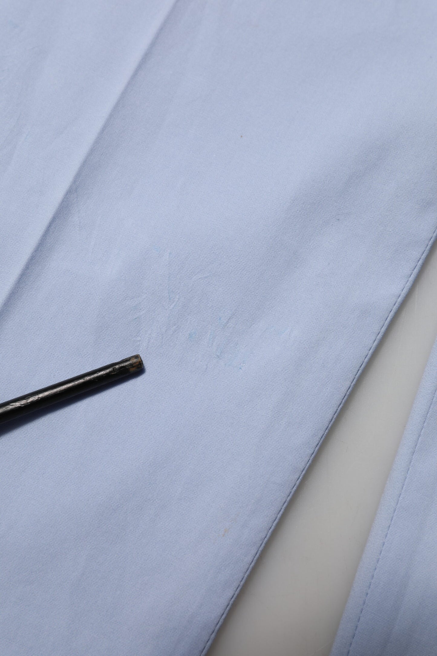 Light Blue Cotton Stretch Tapered Men Trouser Pants