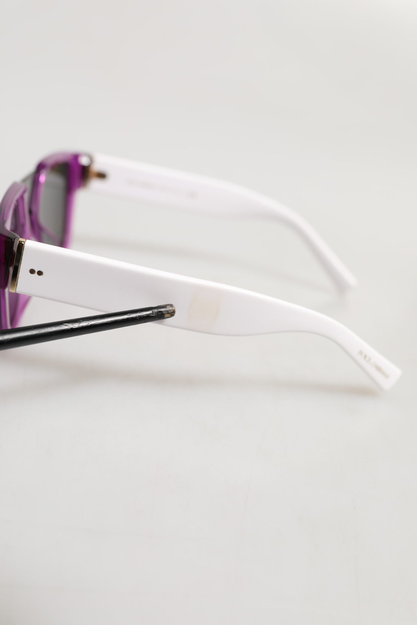 DG4356F White Acetate Aviator Shades Eyewear Sunglasses