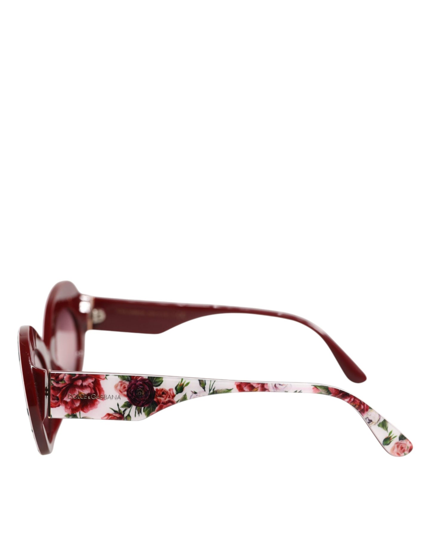 Floral Printed Acetate Oval Eyewear Sunglasses