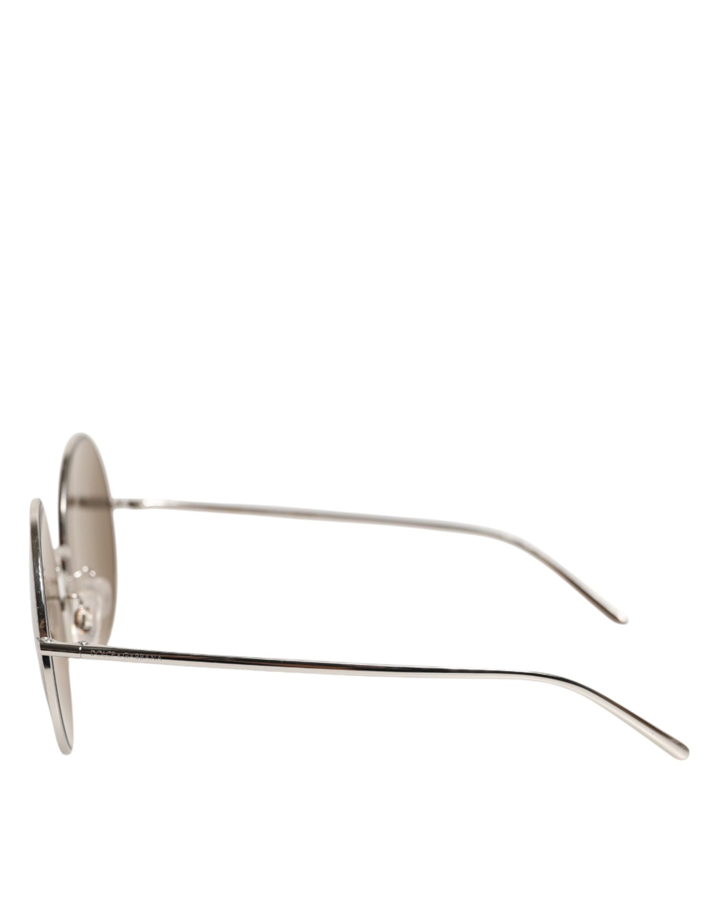 DG2215K Silver Metal Round Shades Eyewear Sunglasses