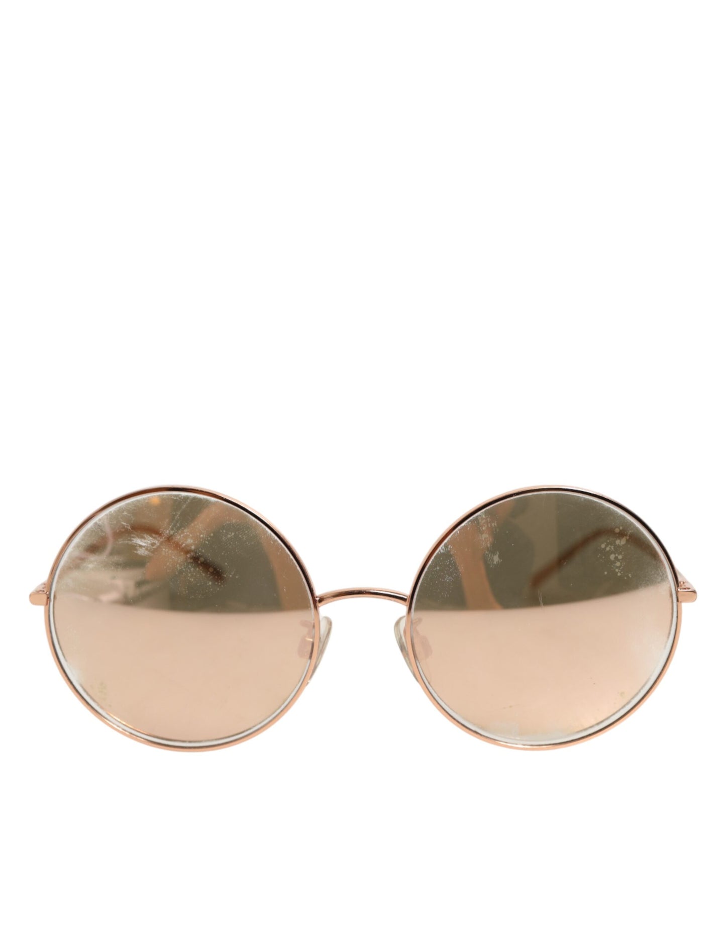 DG2215K Gold Metal Round Shades Eyewear Sunglasses