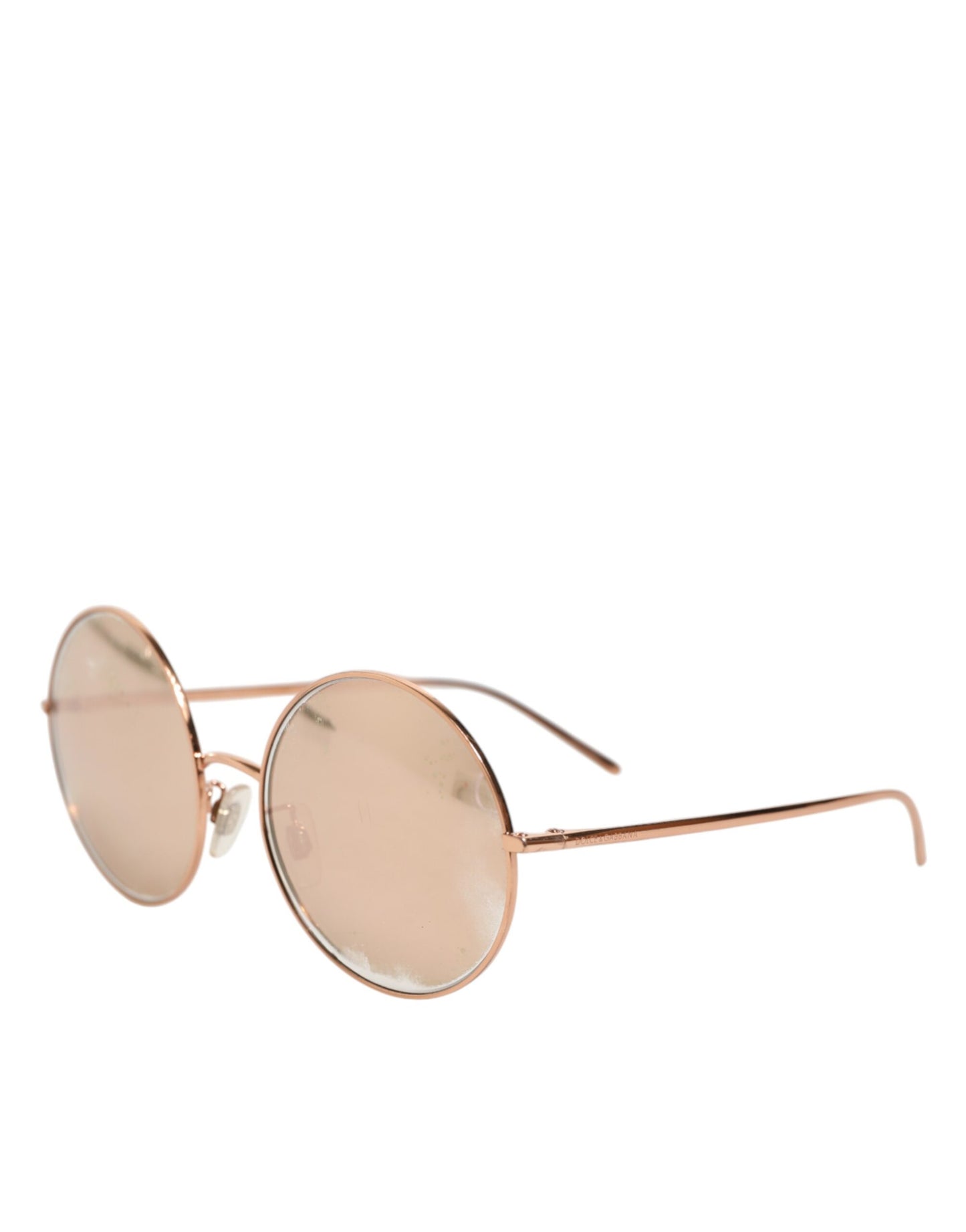 DG2215K Gold Metal Round Shades Eyewear Sunglasses