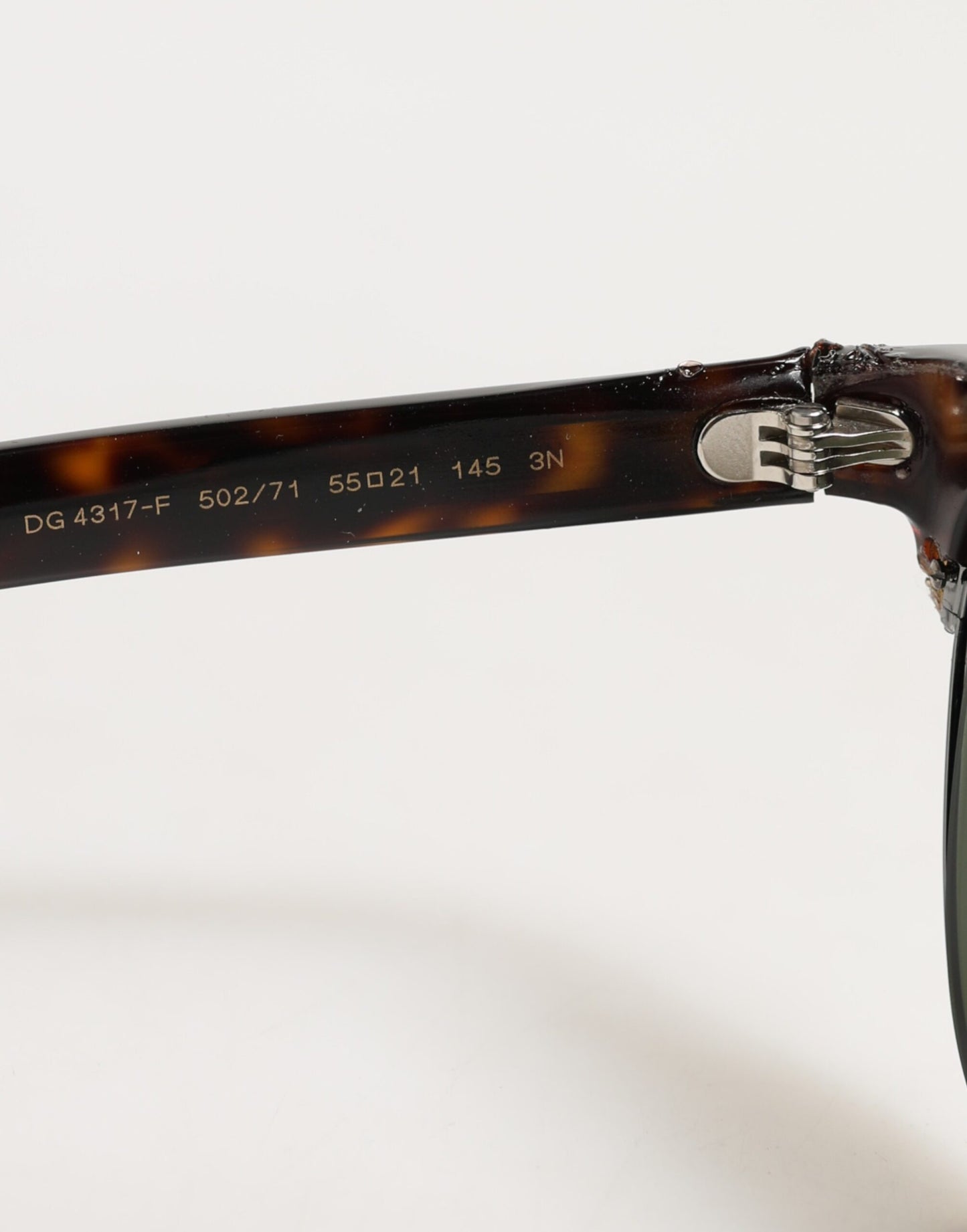 DG4317F Brown Tortoiseshell Pilot Frame Shades Sunglasses