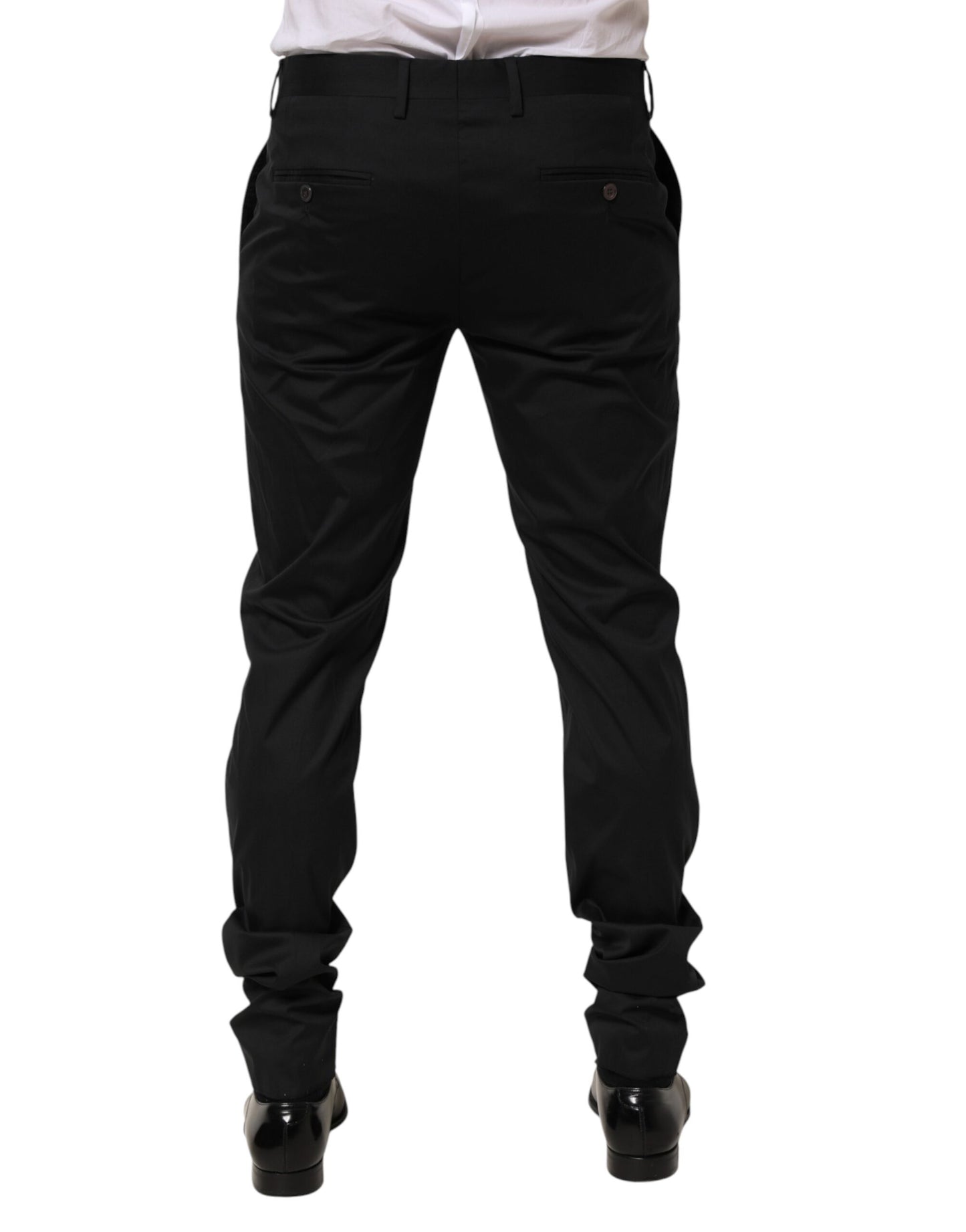 Black Cotton Formal Dress Men Trouser Pants