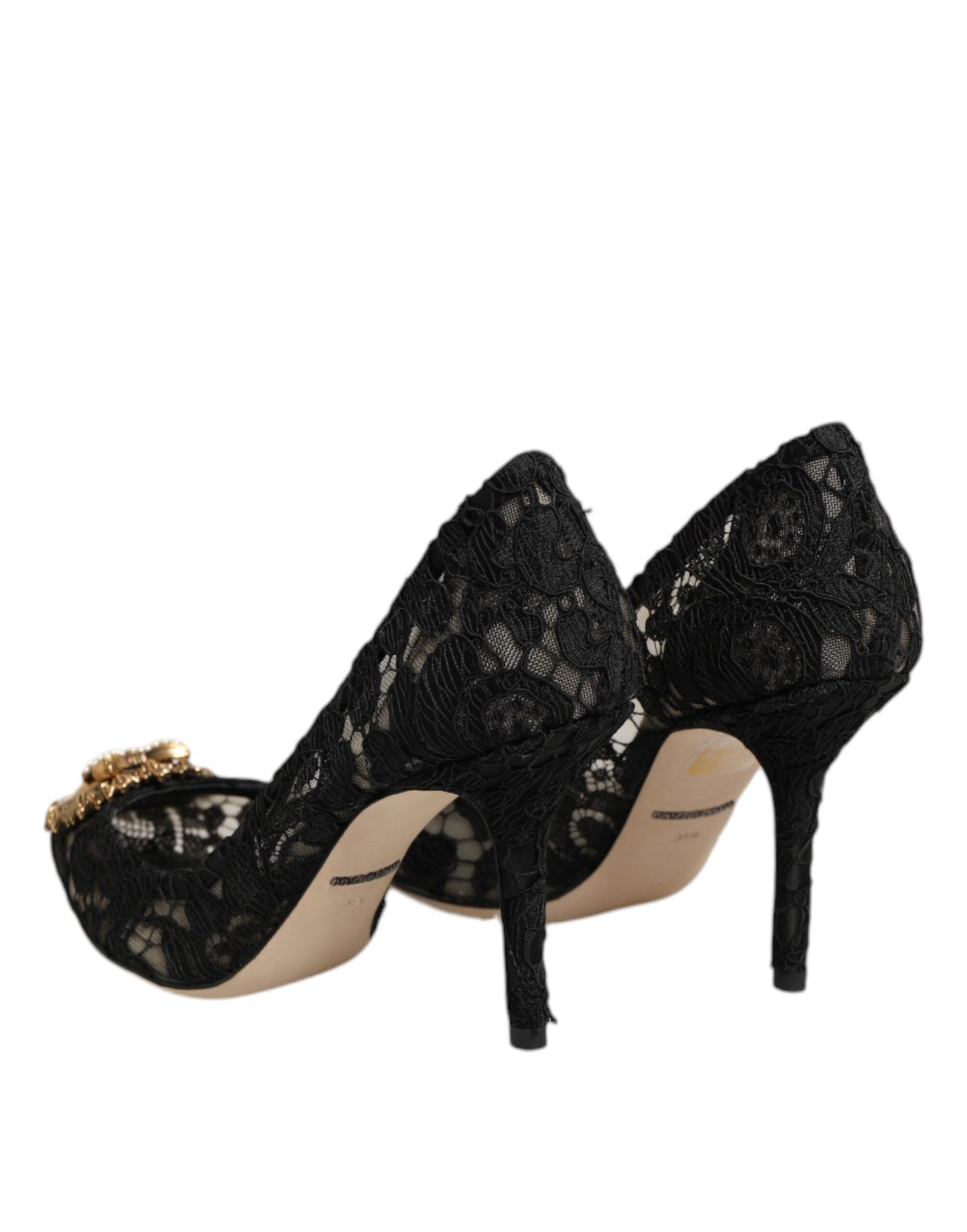 Black Taormina Lace DEVOTION Pumps Shoes