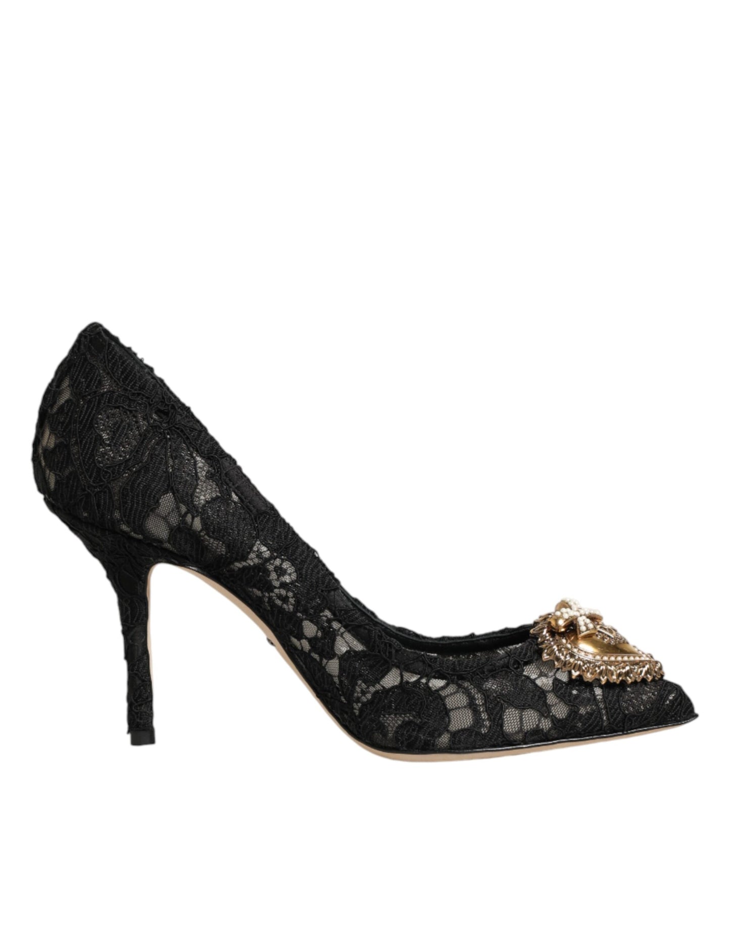 Black Taormina Lace DEVOTION Pumps Shoes