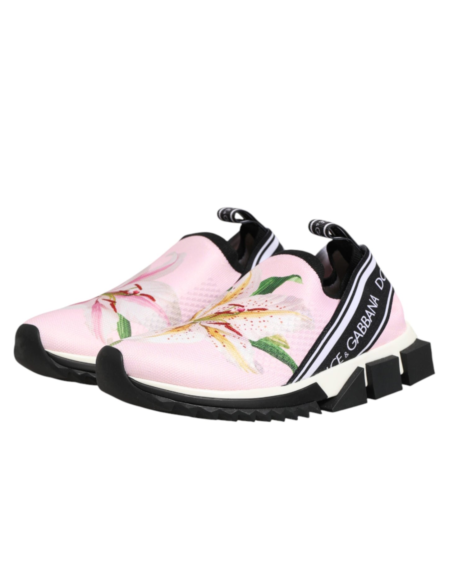 Pink Floral Sorrento Low Top Sneakers Shoes