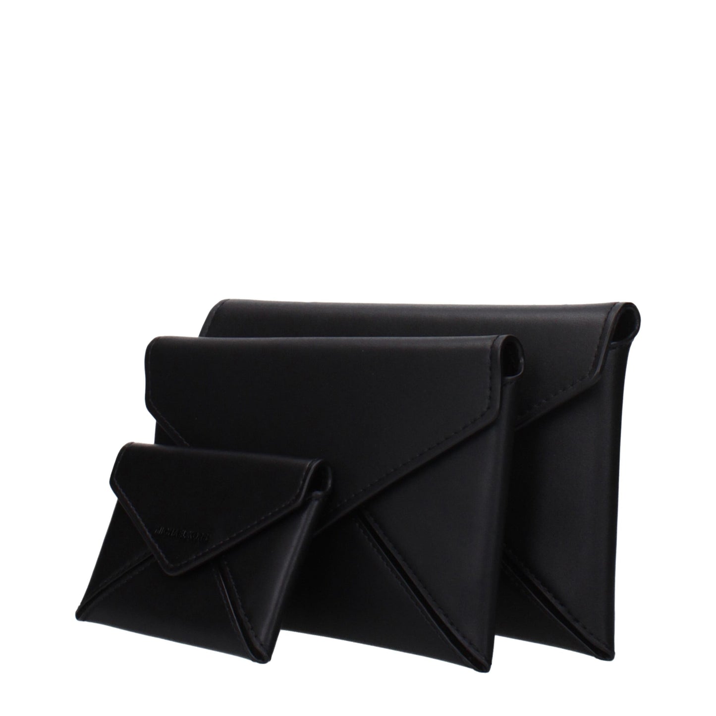 Black Leather Clutch Bag