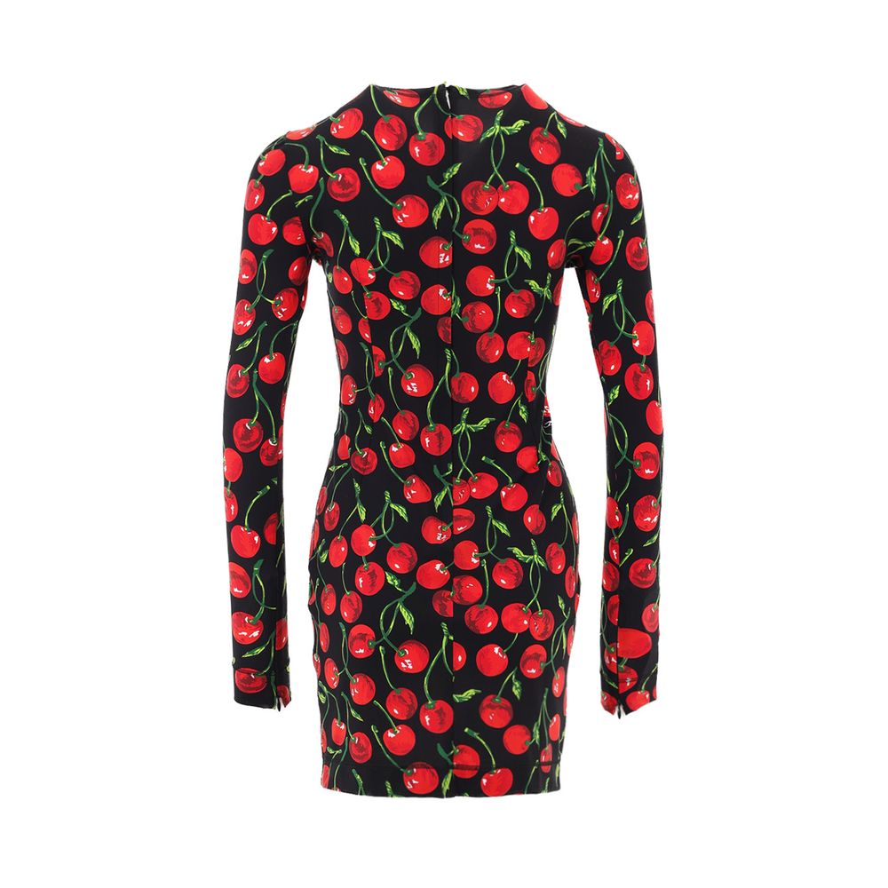 Bicolor Polyamide Short Dress