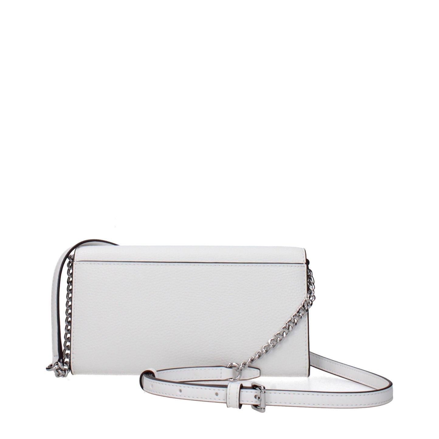 White Leather Clutch Bag
