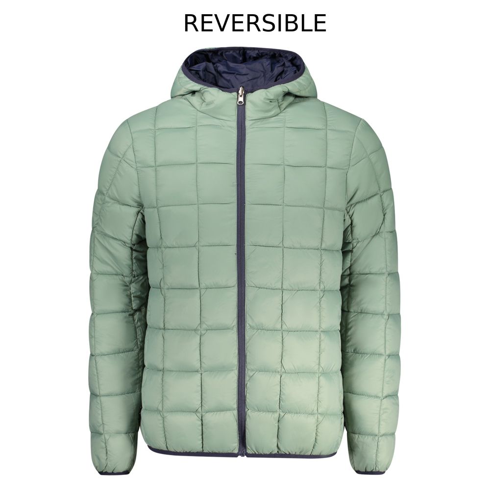 Blue Polyester Jackets & Coat