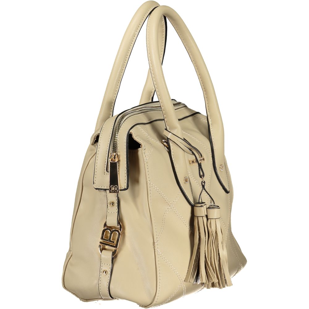 Beige PVC Women Handbag