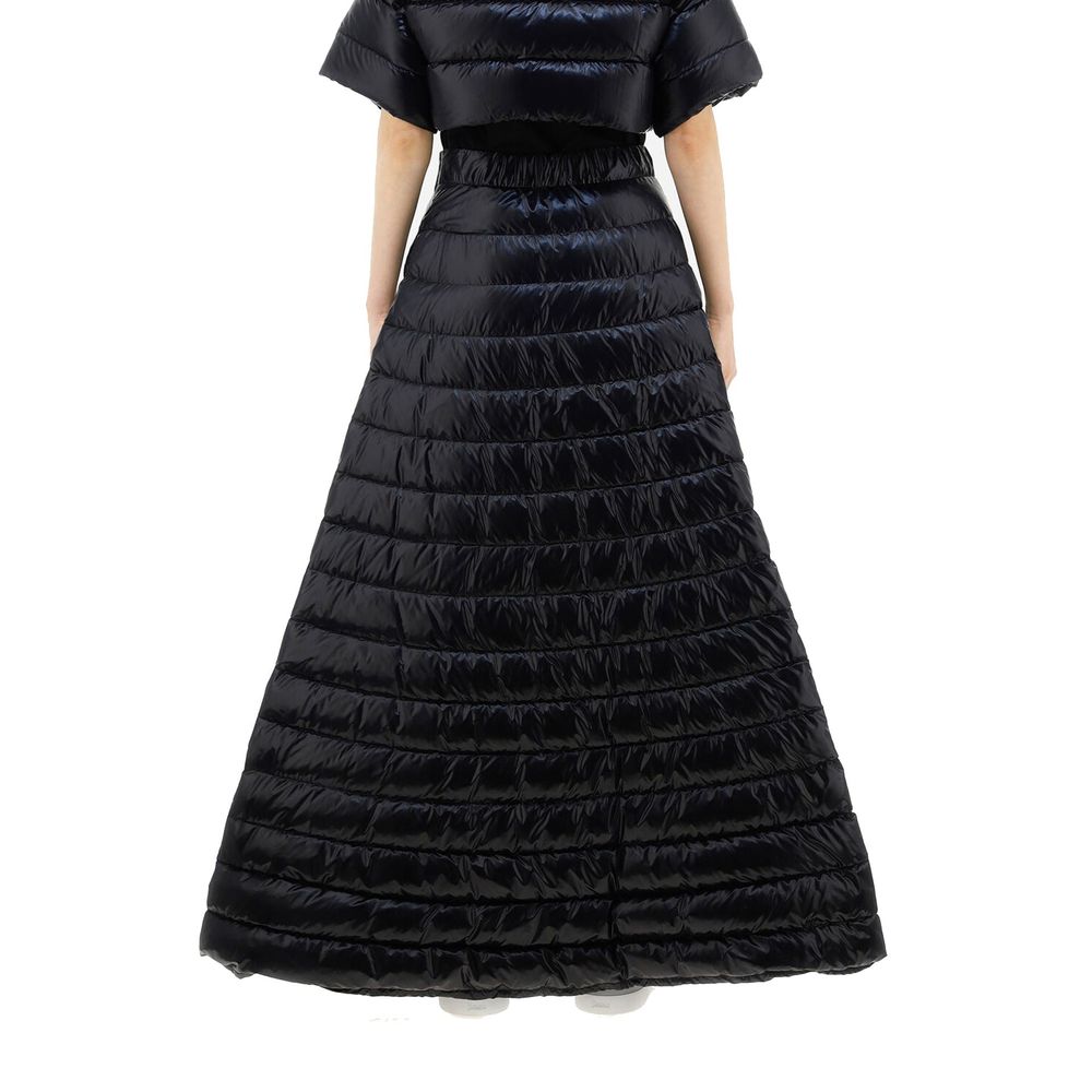 Black Polyamide Long Skirt