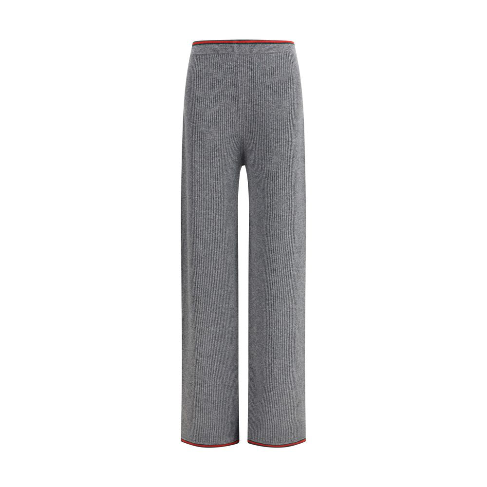 Gray Wool Casual Pants