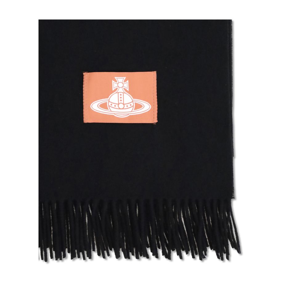 Black Wool Scarf