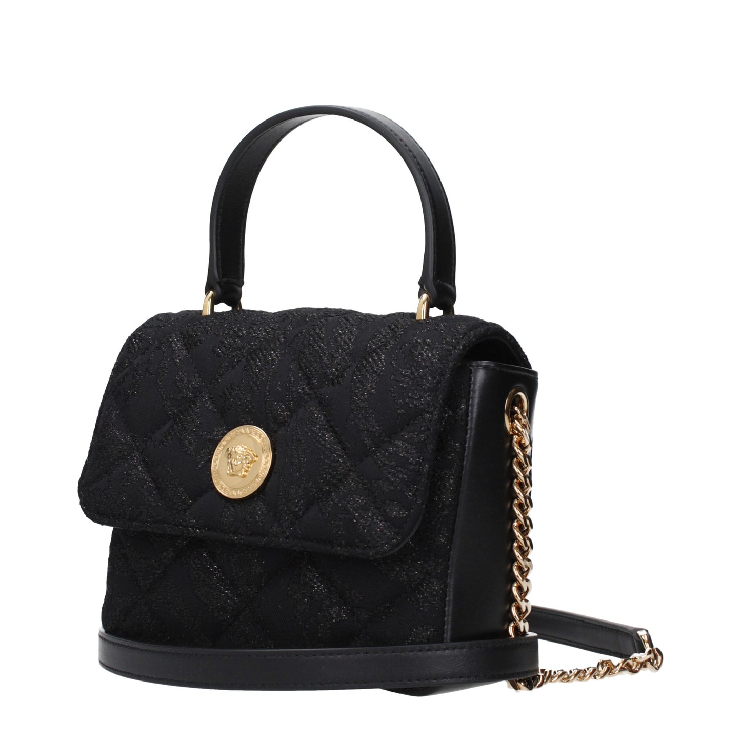 Black Fabric Handbag