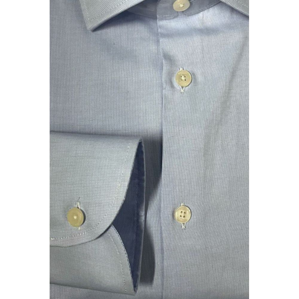 Light Blue Cotton Men Shirt