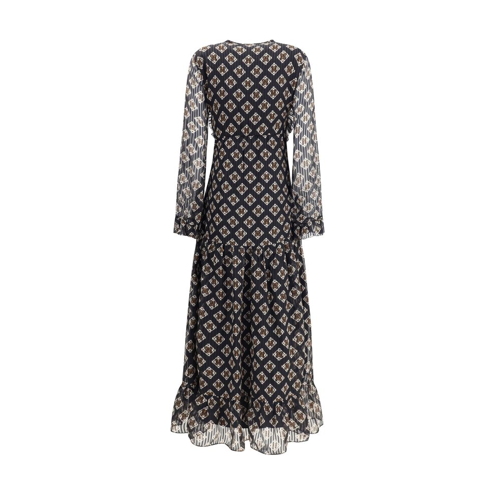 Black Silk Long Dress