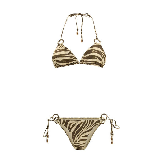 Brown Polyamide Bikini